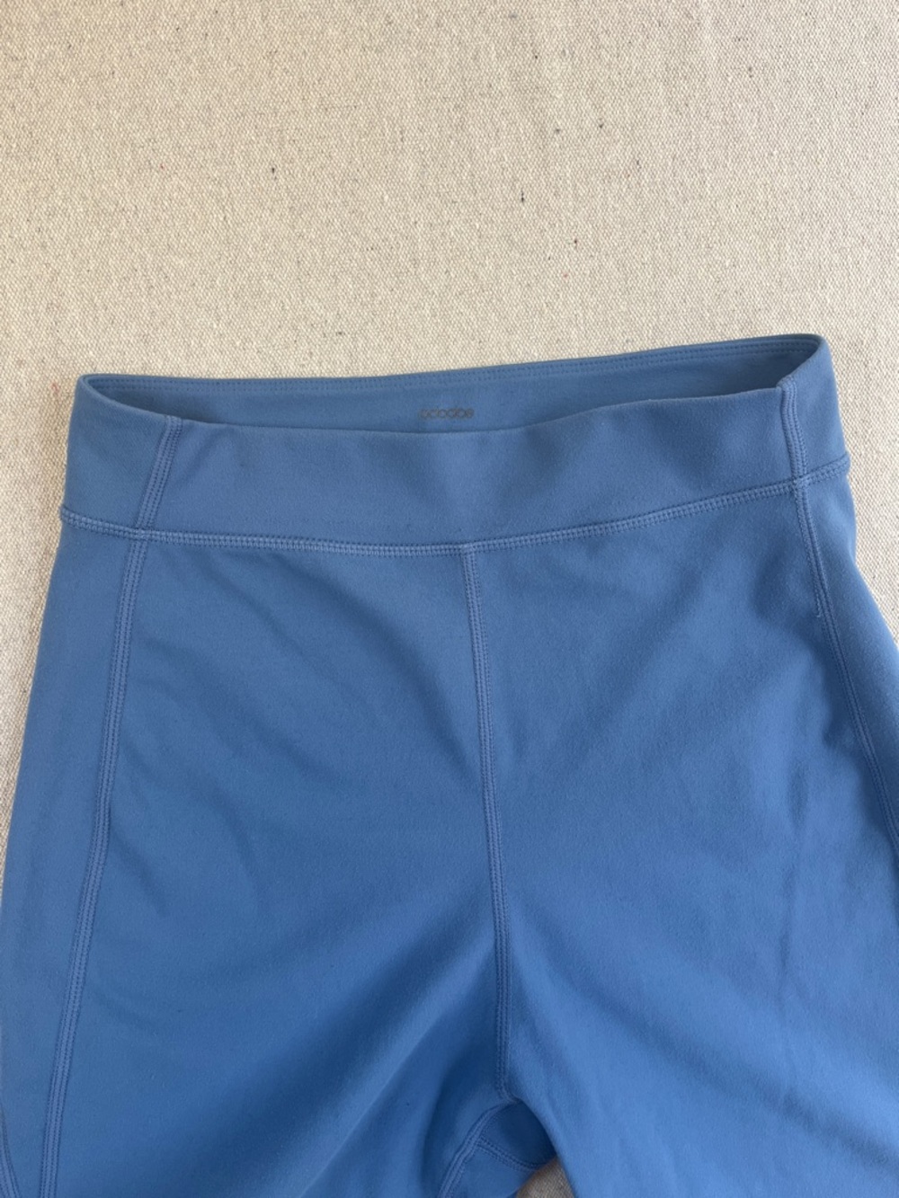 ODODOS Blue High Waisted Biker Shorts Women’s Size S Stretch Athletic - Picture 4 of 12
